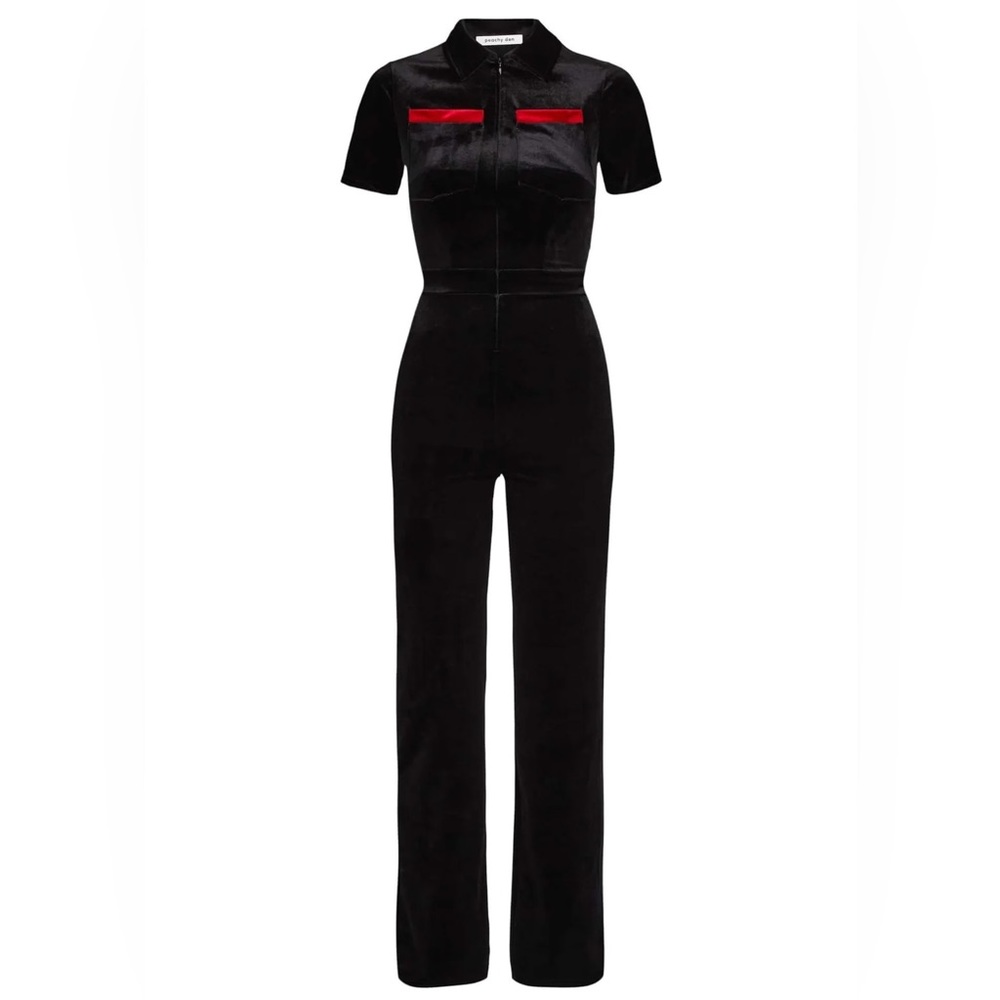 Peachy Den Kernel Velvet Jumpsuit
